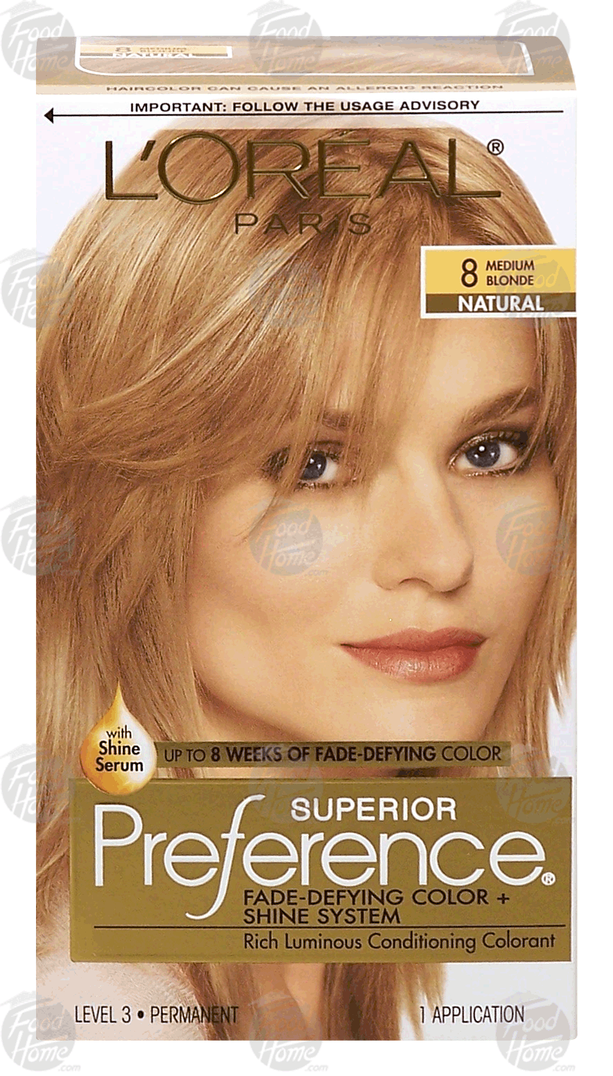 L'oreal Superior Preference 8 medium blond, ultra long-lasting coloring system Full-Size Picture